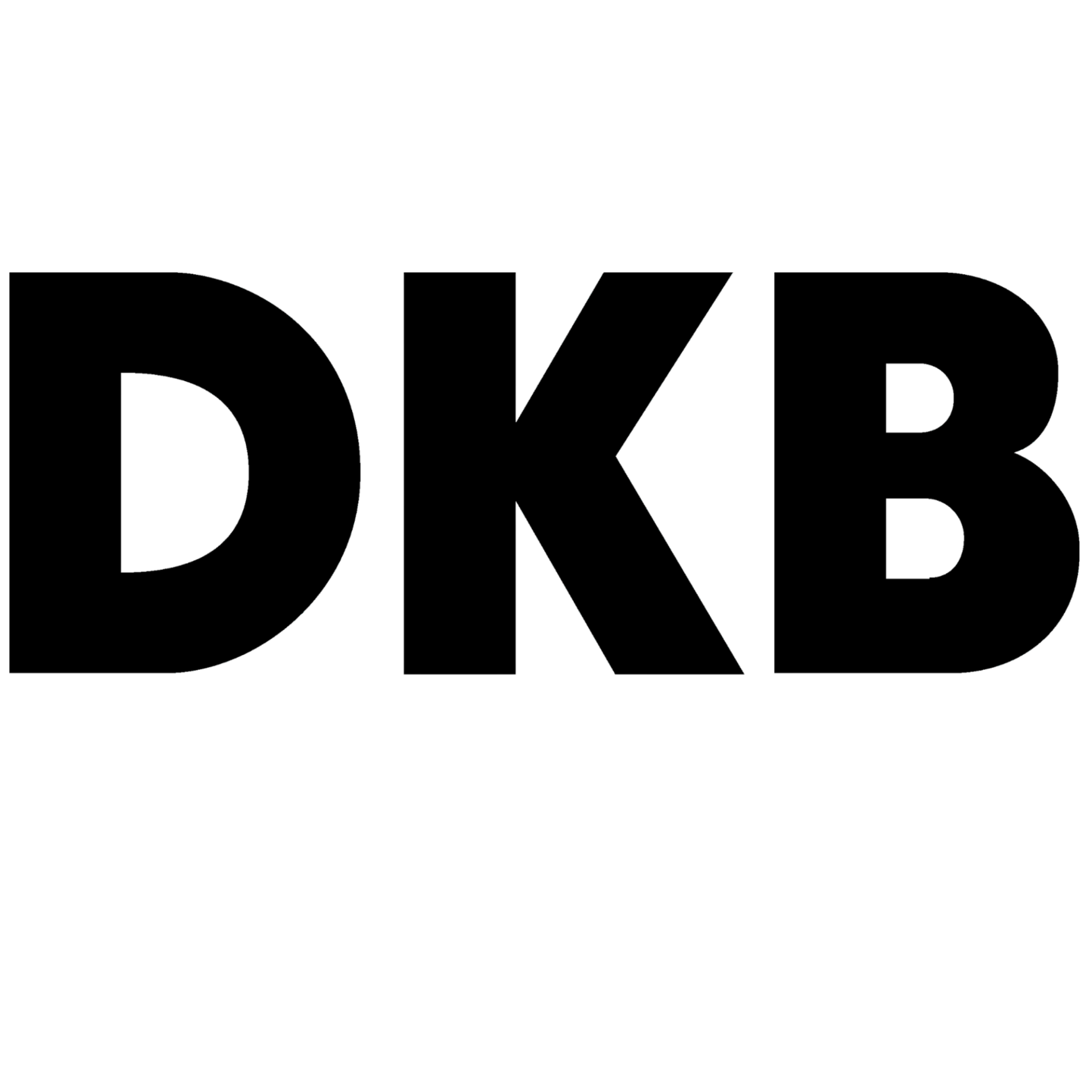 DKB Logo - Schwarz weiß